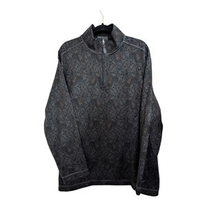 Nicoby Dual Look Paisley/Black Quarter Zip Size XXL Luxury
